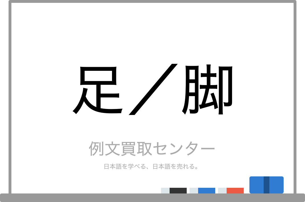 足 と 脚 の意味の違いと使い方の例文 例文買取センター