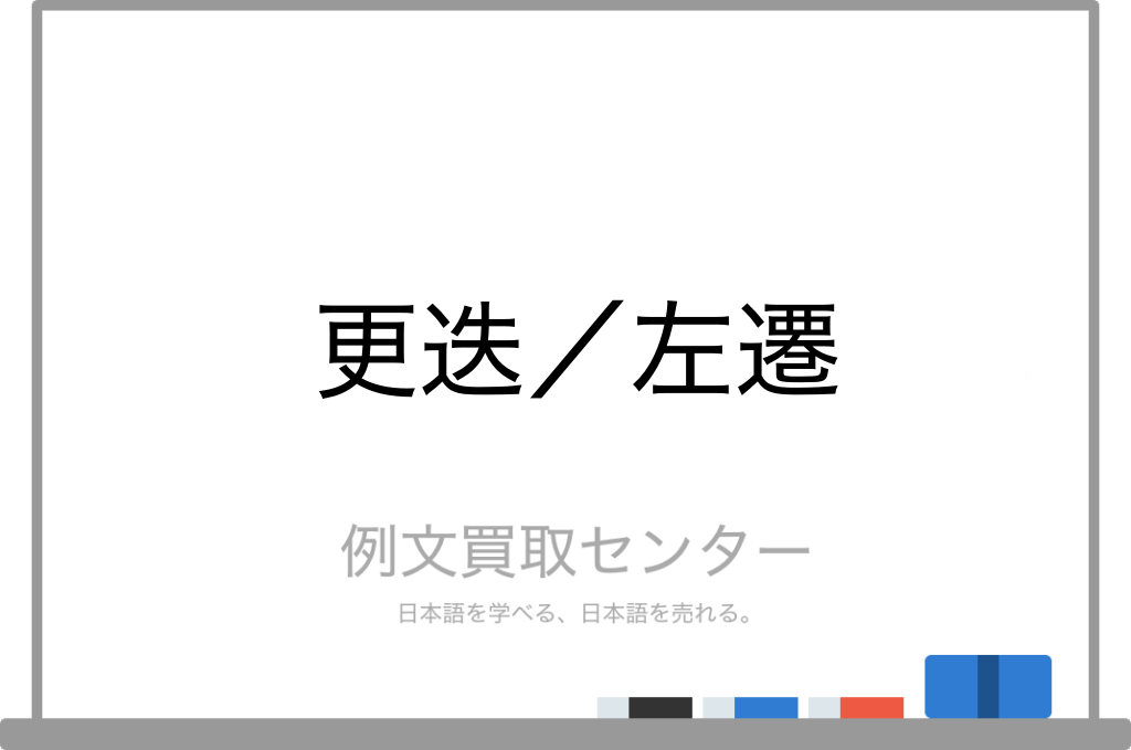 更迭 と 左遷 の意味の違いと使い方の例文 例文買取センター