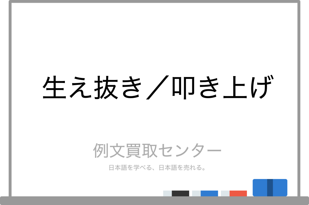 生え抜き と 叩き上げ の意味の違いと使い方の例文 例文買取センター